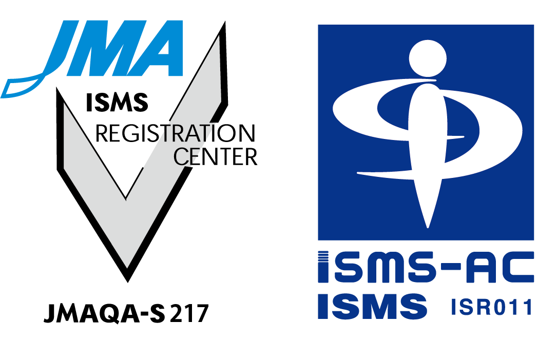 JMA ISMS認証マーク（JMAQA-S217・ISMS-AC ISR011）